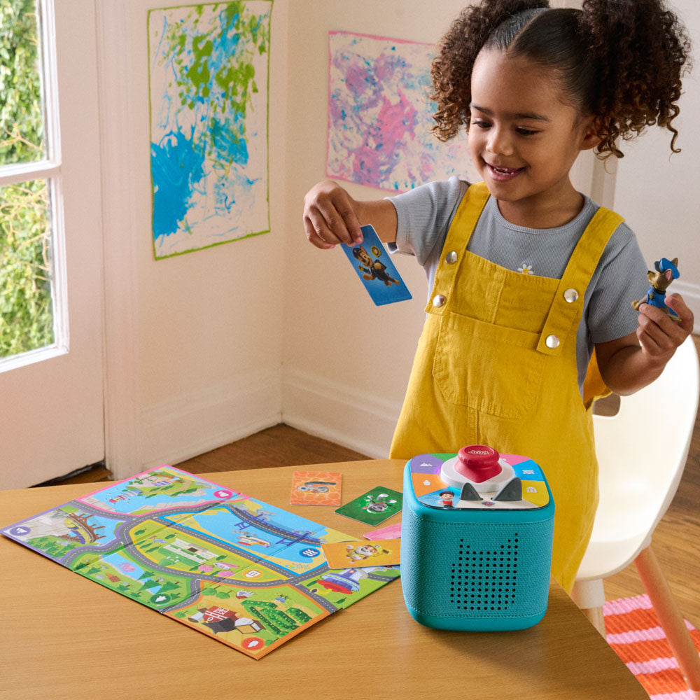 Tonies PAW Patrol Toniebox 2 Full Playset - Tropical Teal with Chase.