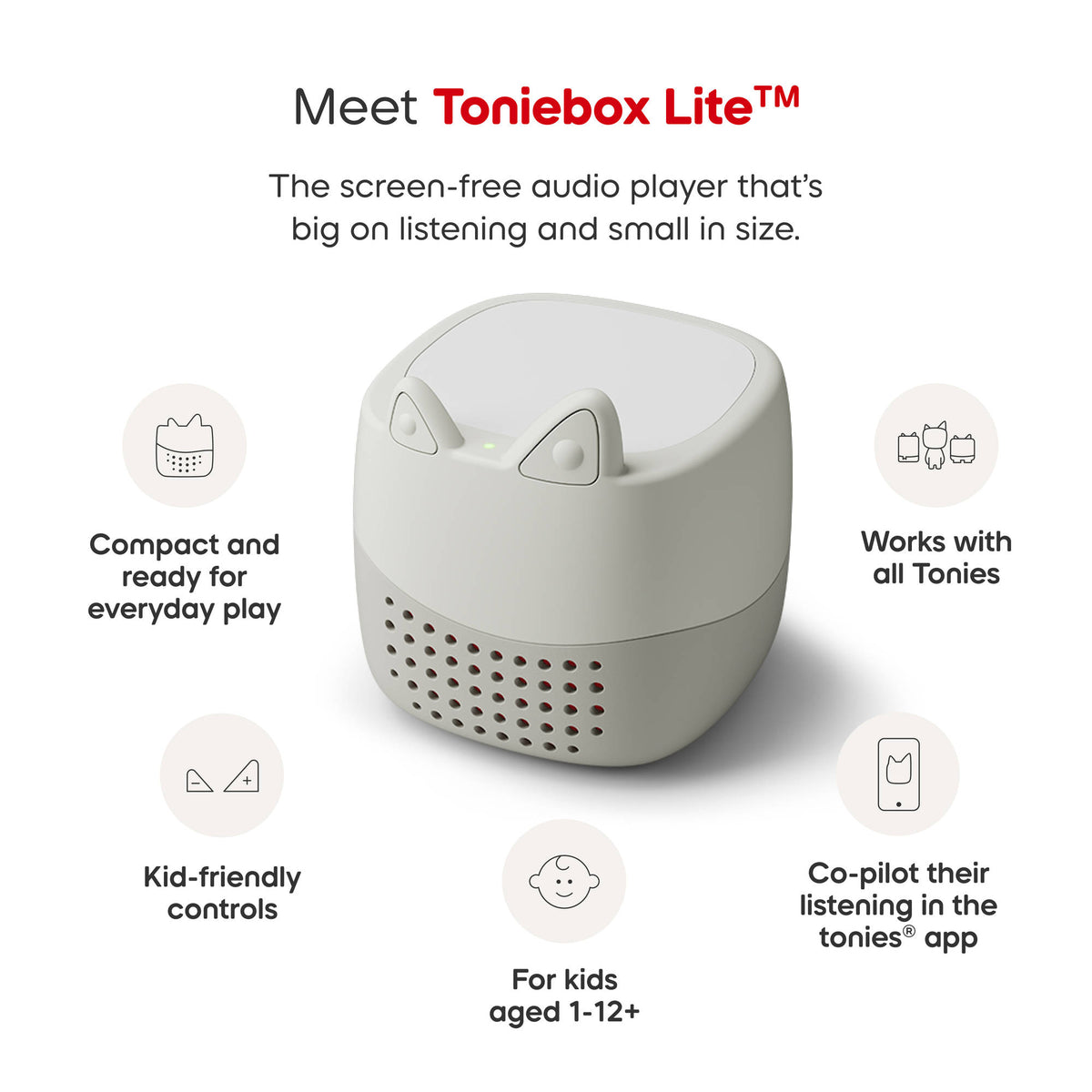 Tonies Toniebox Lite My Story Set Grey.