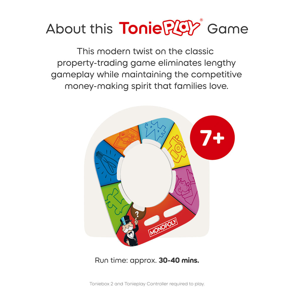 Tonies Tonieplay - Monopoly Action Rush Game.