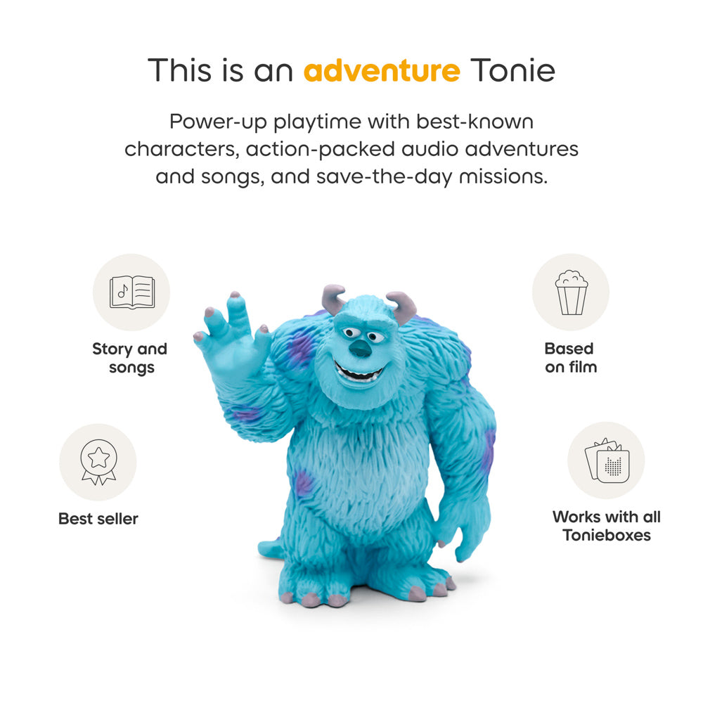 the Tonies Audio Character Disney Pixar Monsters Inc Sulley figure is an adventure tonie