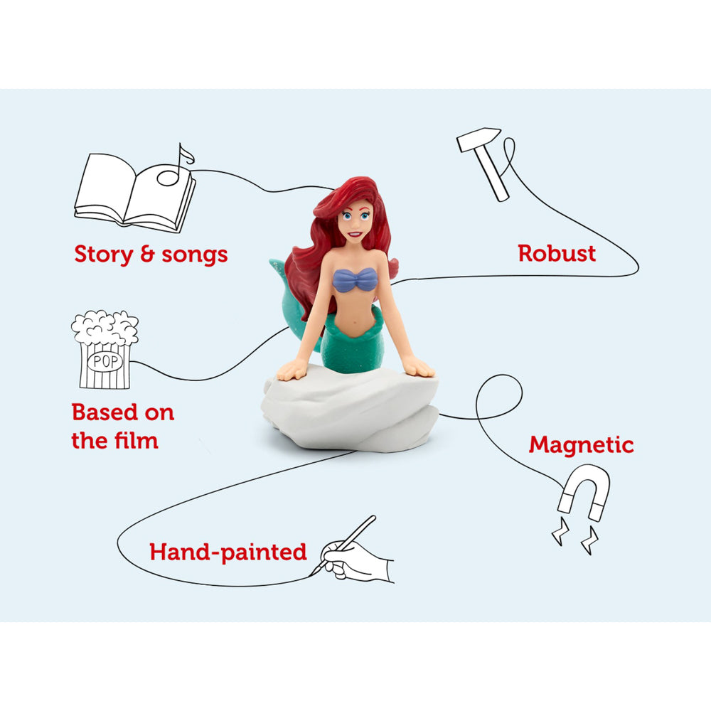 Tonies Audio Character Disney The Little Mermaid Ariel figure is robust, magnetic, and hand-painted