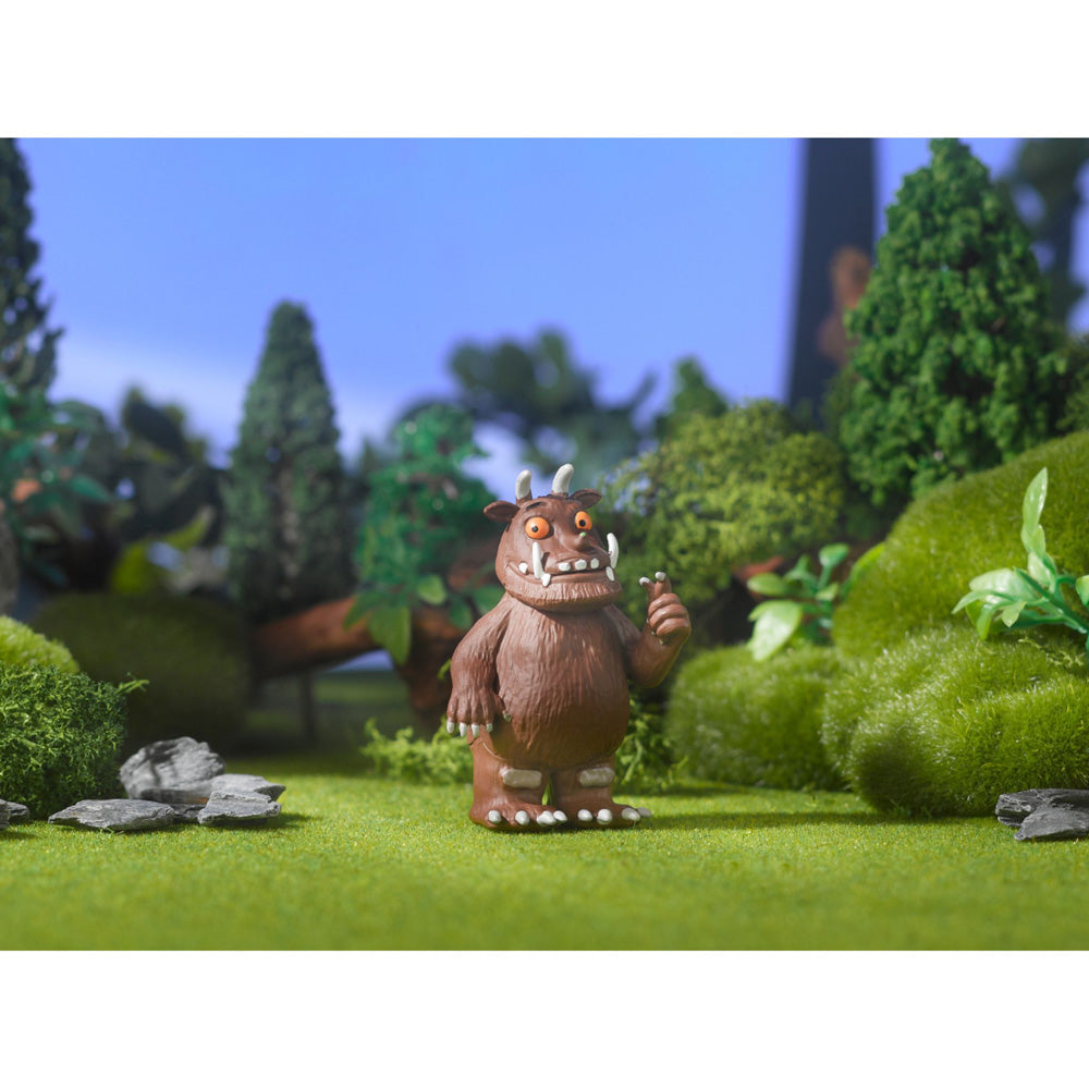 Tonies Audio Character The Gruffalo figure, in outside scene setting