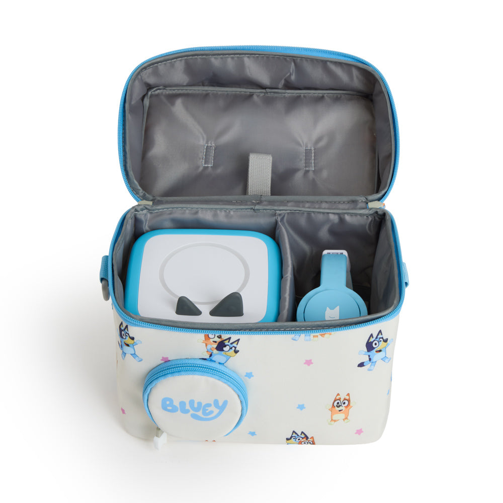Tonies Listen & Go Travel Bag fits Toniebox and headphones - Bluey
