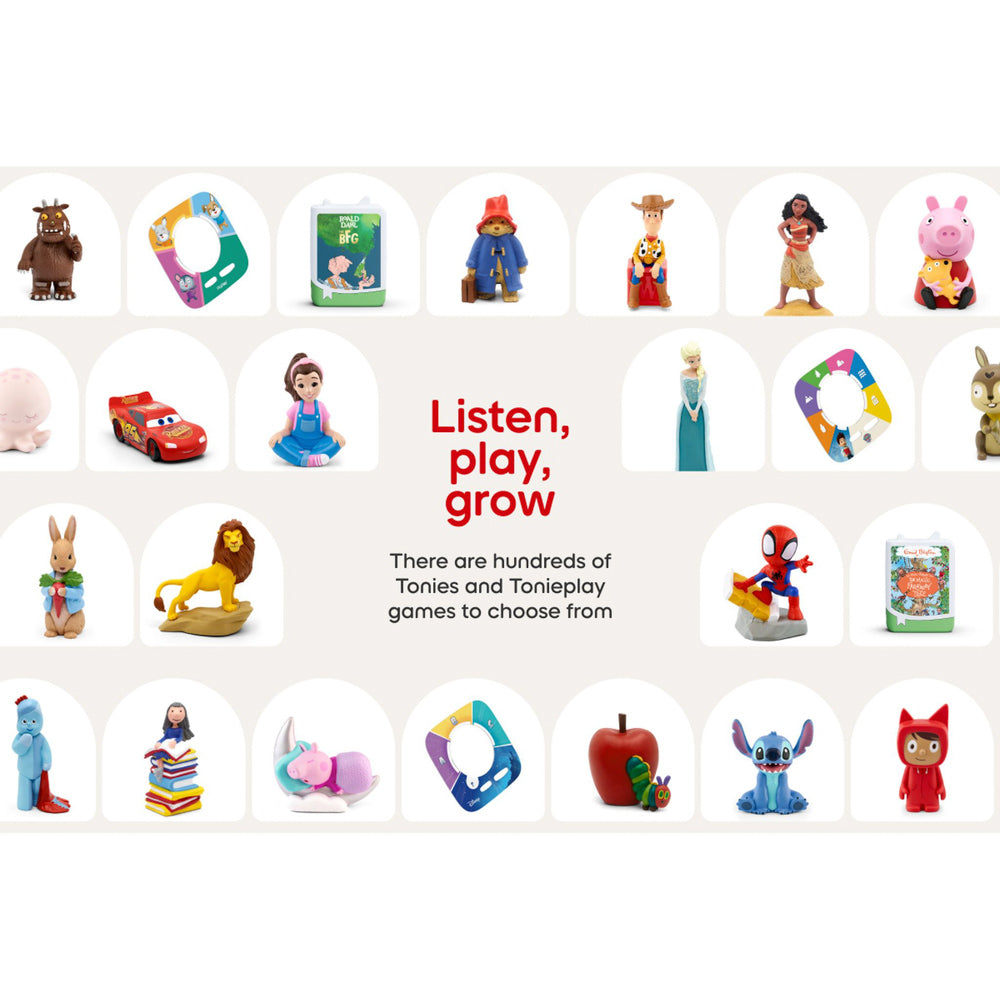 collect all tonies, including the Tonies Toniebox 2 Creative Tonie Rubie Starter Set Sunset Red speaker