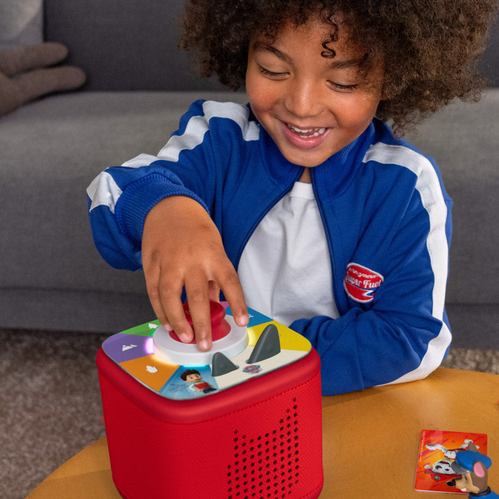 Child playing with the Tonies Tonieplay Controller