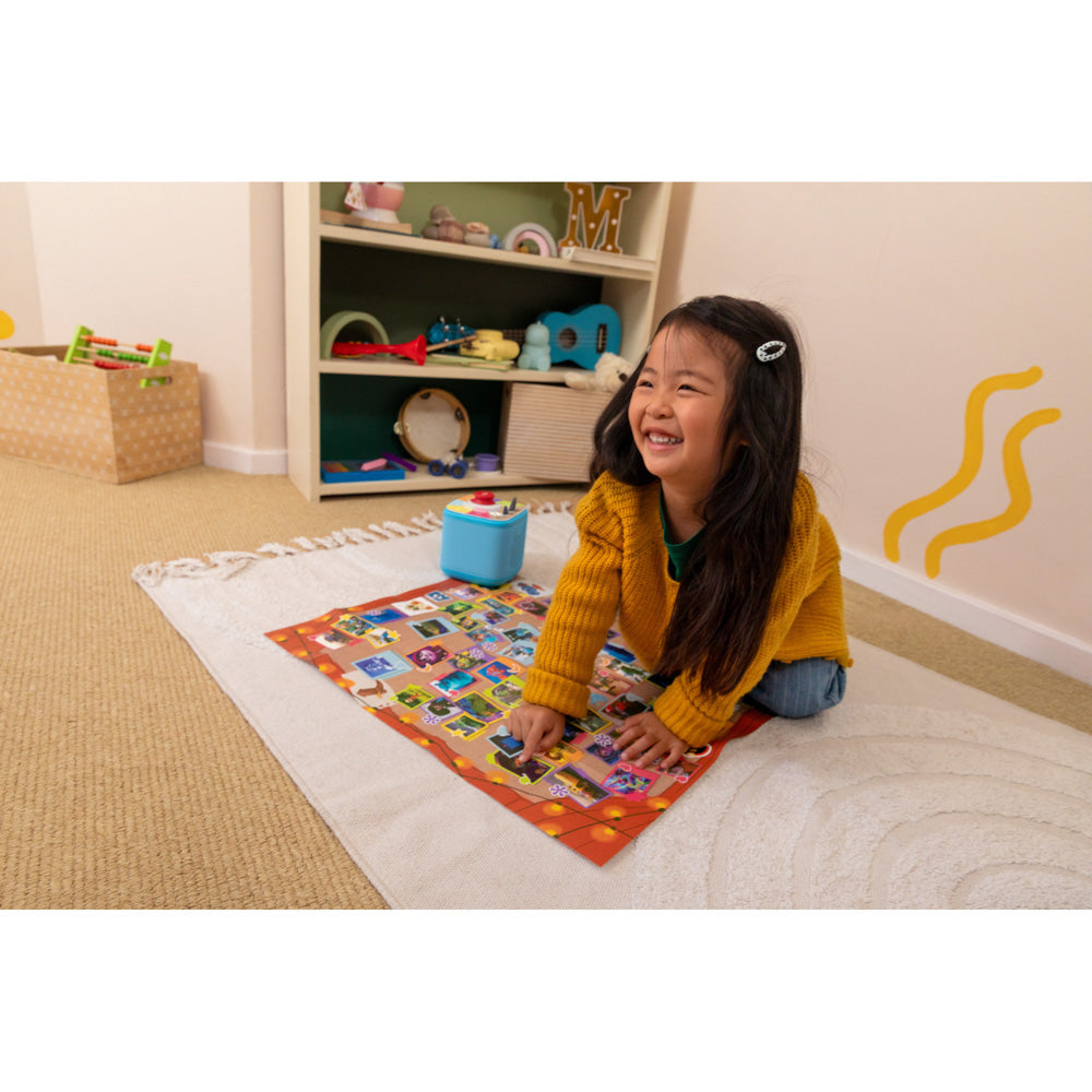 Child playing with the Tonies Tonieplay - Disney Pixar Scene Searchers Game