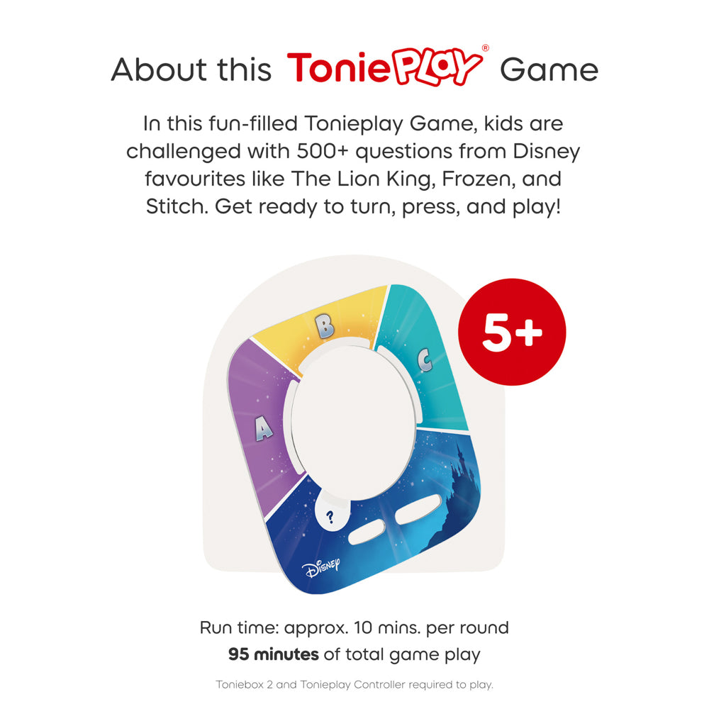 500 questions in the Tonies Tonieplay disc Disney Quiz Kingdom Game