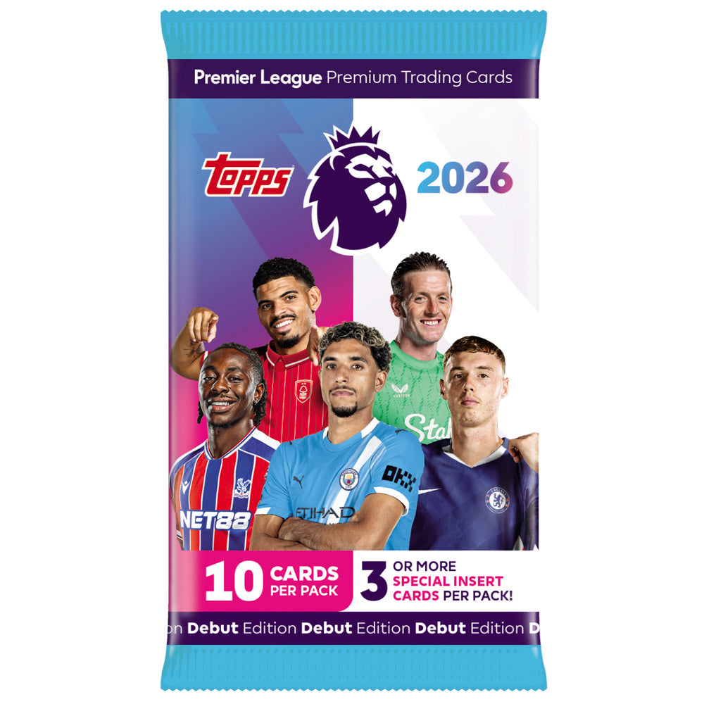 Topps 2026 Premier League Booster Pack Collector cards - Assorted Styles