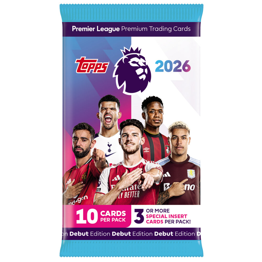 Topps 2026 Premier League Booster Pack Collector cards - Assorted Styles