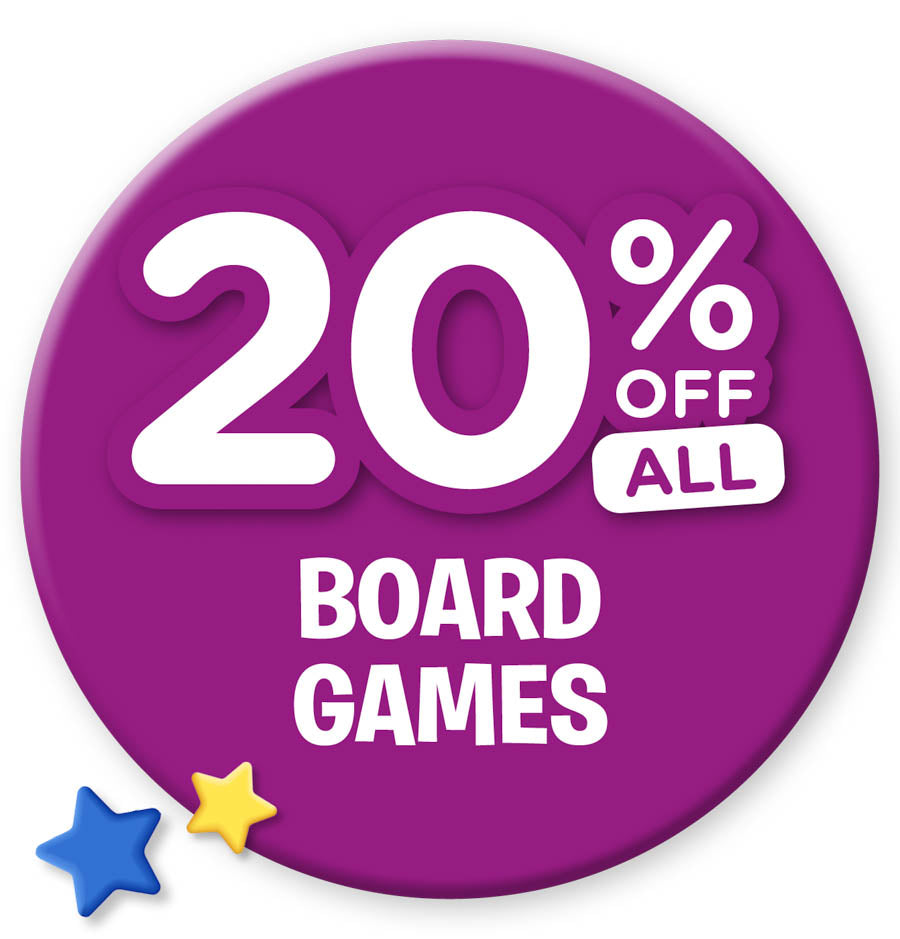 Toyworld Father's Day Sale, 20% off all Board Games.