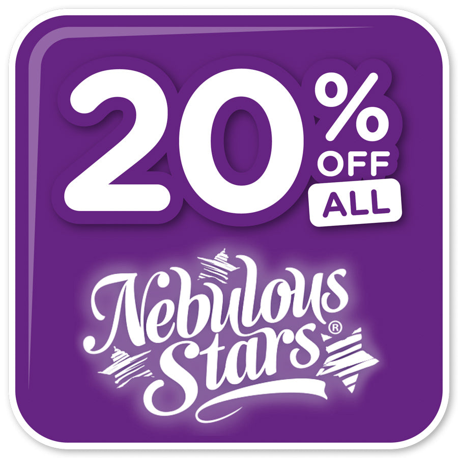 Toyworld october brand blitz sale icon for nebulous stars.