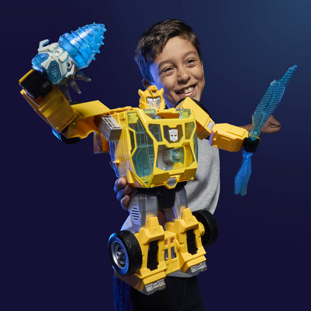 Transformers CYBERWORLD 11 Inch Action Figure - Power Spark Bumblebee
