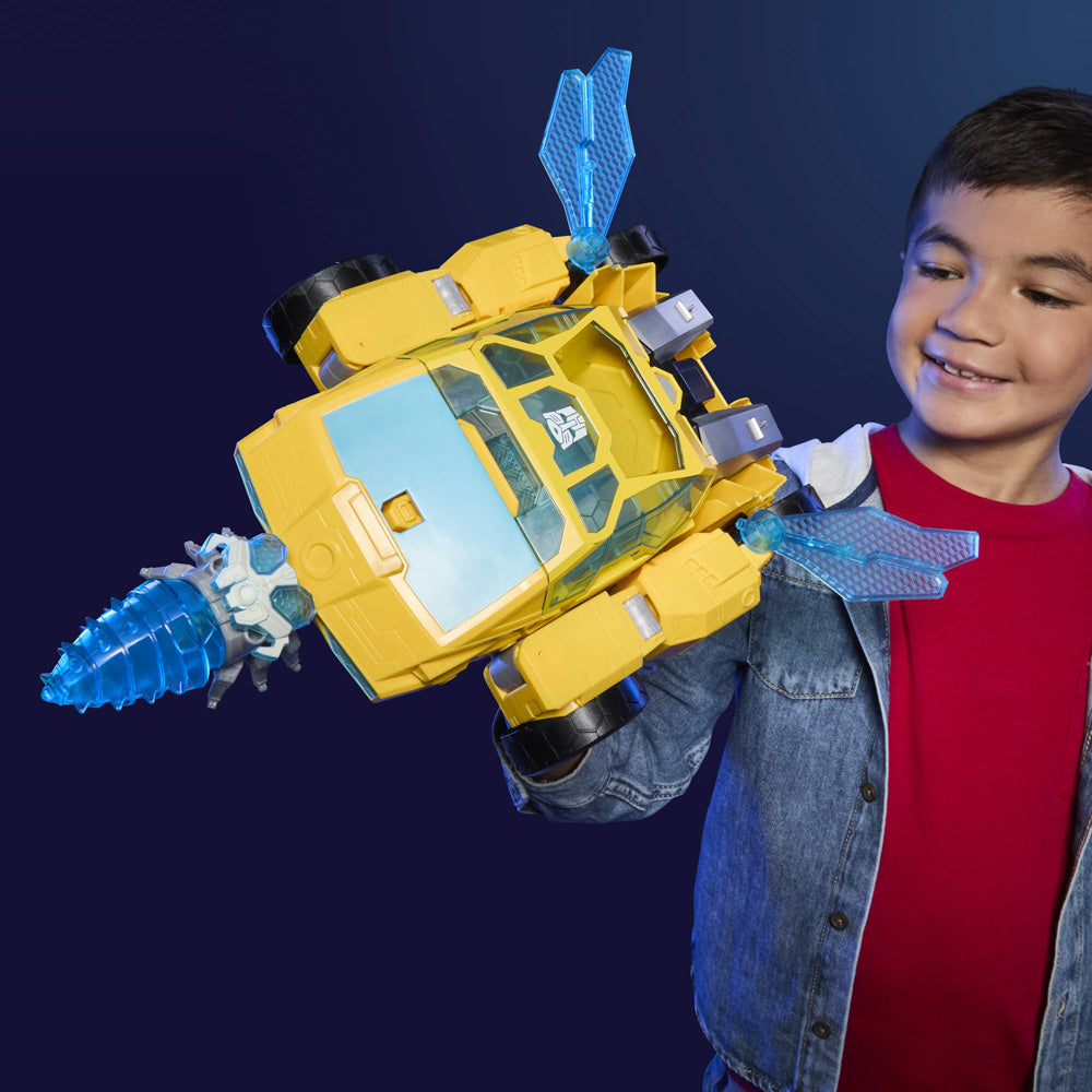 Transformers CYBERWORLD 11 Inch Action Figure - Power Spark Bumblebee