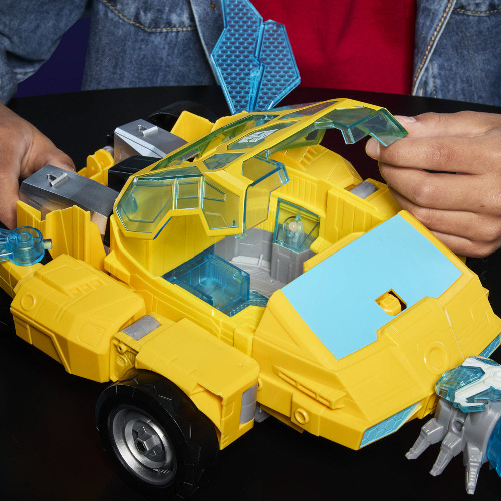 Transformers CYBERWORLD 11 Inch Action Figure - Power Spark Bumblebee