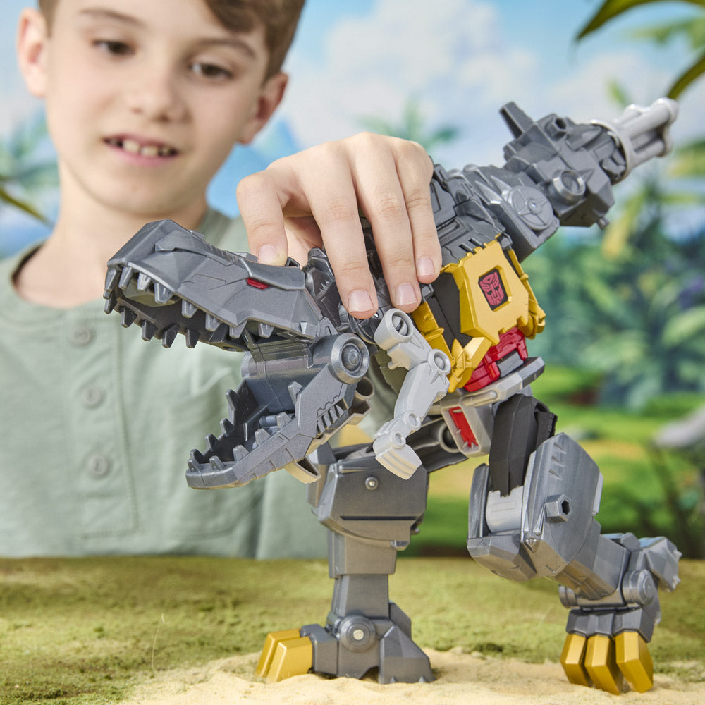 Transformers Cyberworld Armoured Cyber Changers - Grimlock figure toy.