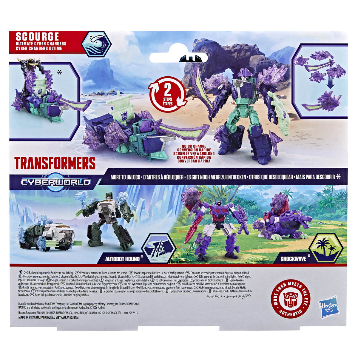 Transformers Cyberworld 6.5 Inch Quick Change Energon Surge Figure - Sourge toy.