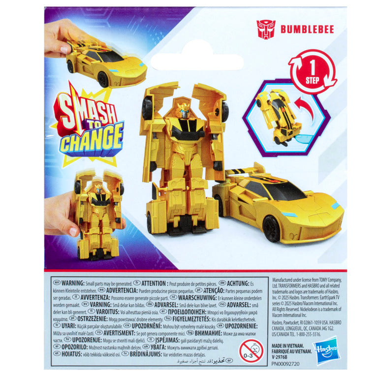 Transformers Earthspark 1 Step Smash Changers Bumblebee
