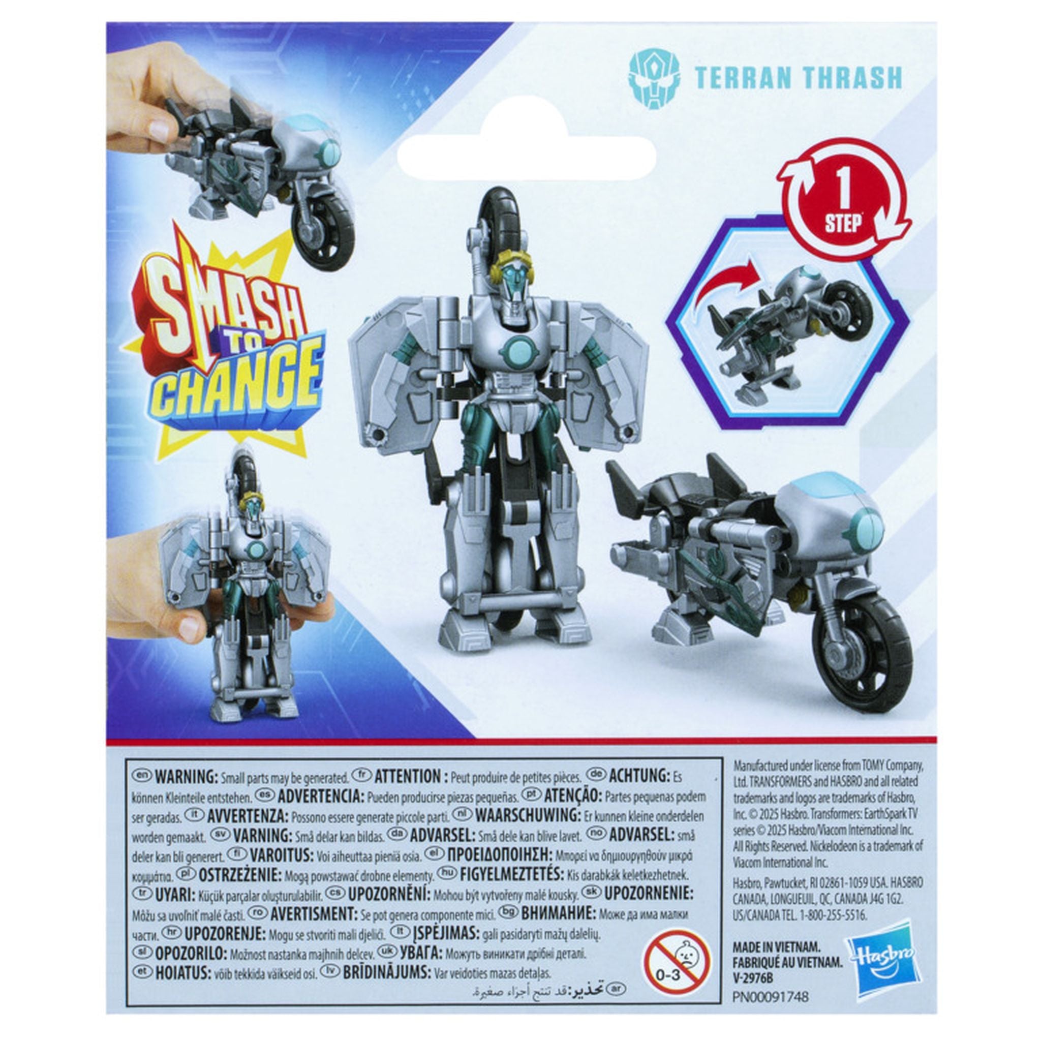 Transformers Earthspark 1 Step Smash Changers Thrash