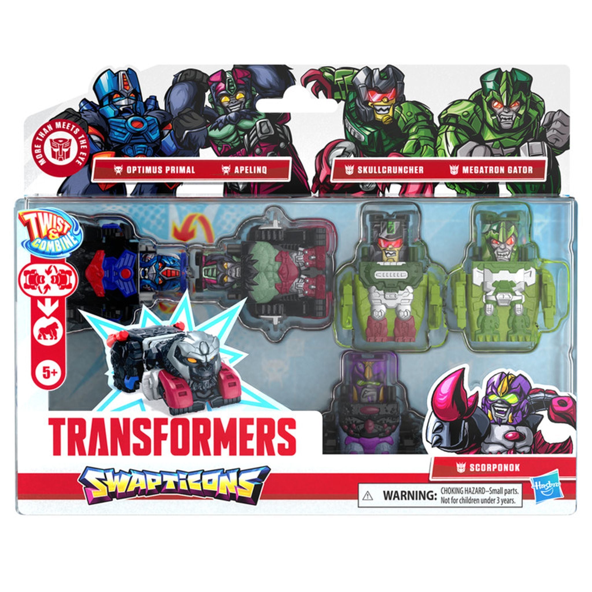 Transformers Swapticons Wild Jungle Mission 5 Pack
