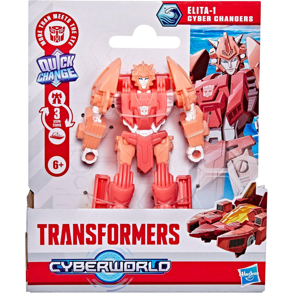 Transformers Cyberworld Armored Cyber Changers - Elita-1 figure toy, in packaging