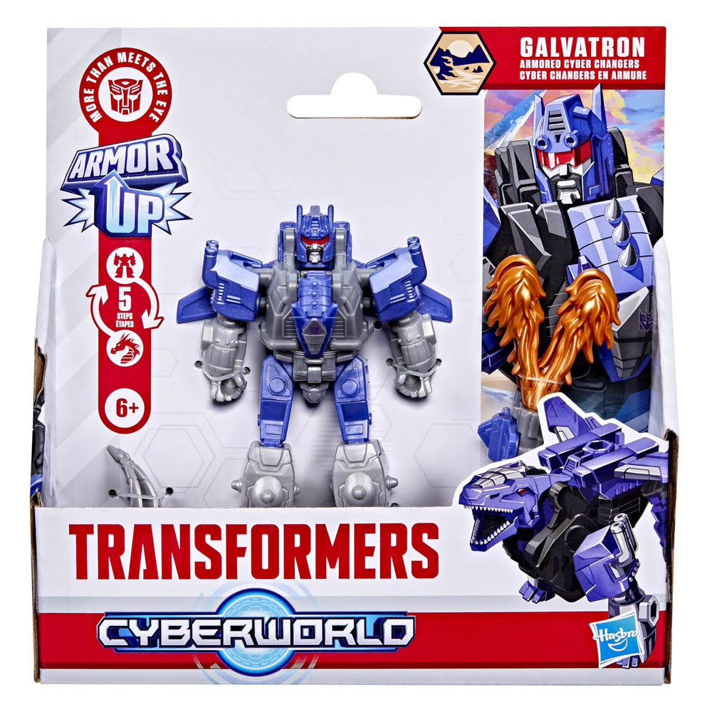 Transformers Cyberworld Armored Cyber Changers Galvatron figure, in packaging