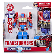 Transformers Cyberworld Armored Cyber Changers Optimus Prime figure, in packaging