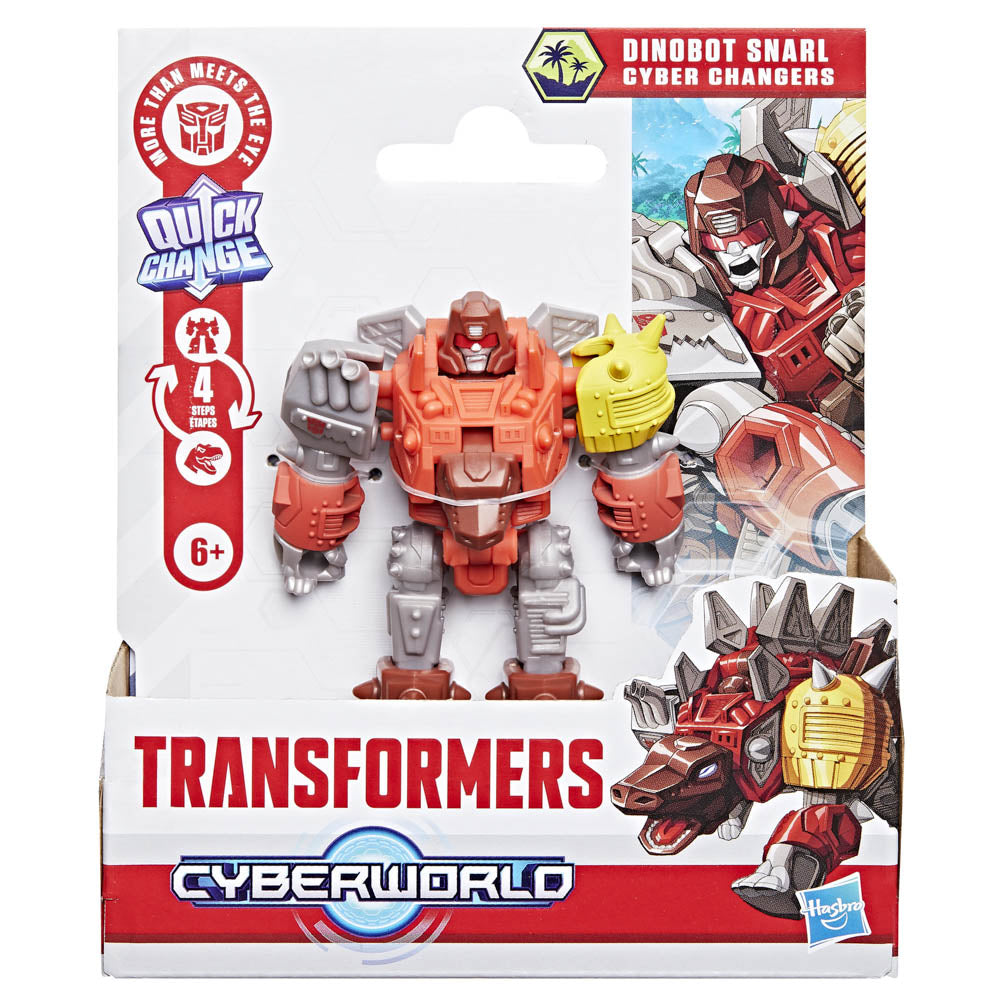 Transformers Cyberworld Cyber Changers Dinobot Snarl figure toy, in packaging