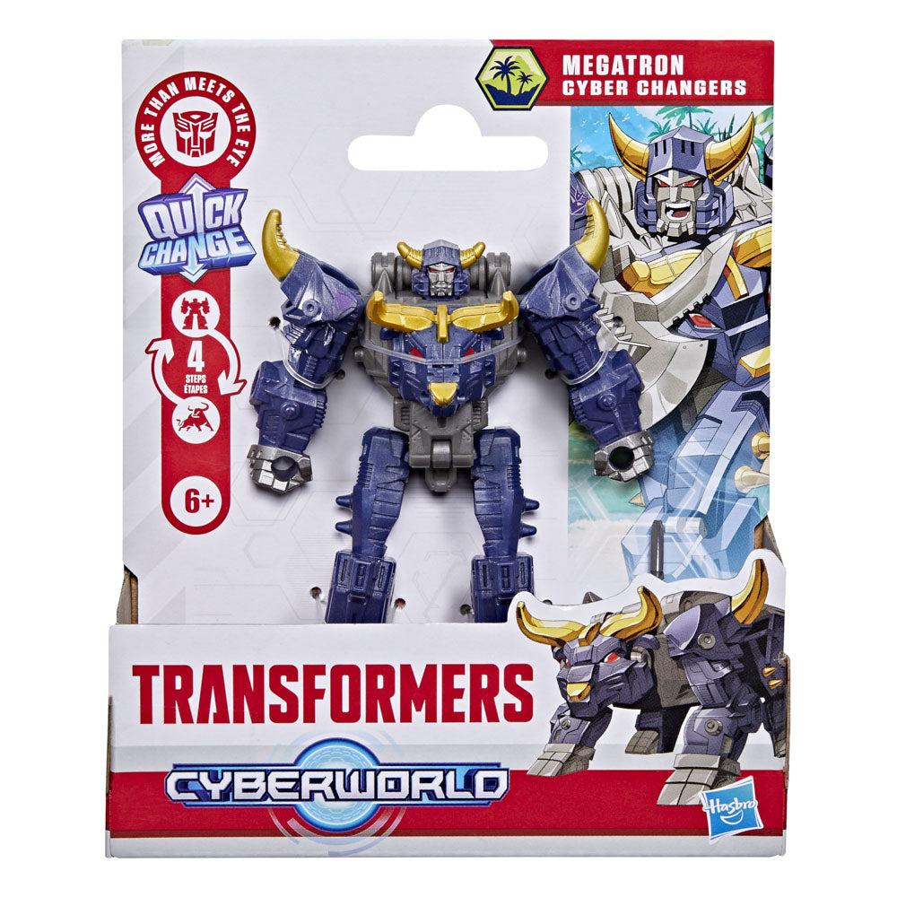 Transformers Cyberworld Cyber Changers Megatron figure toy, in packaging