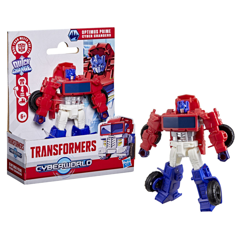Transformers Cyberworld Cyber Changers Optimus Prime toy figure
