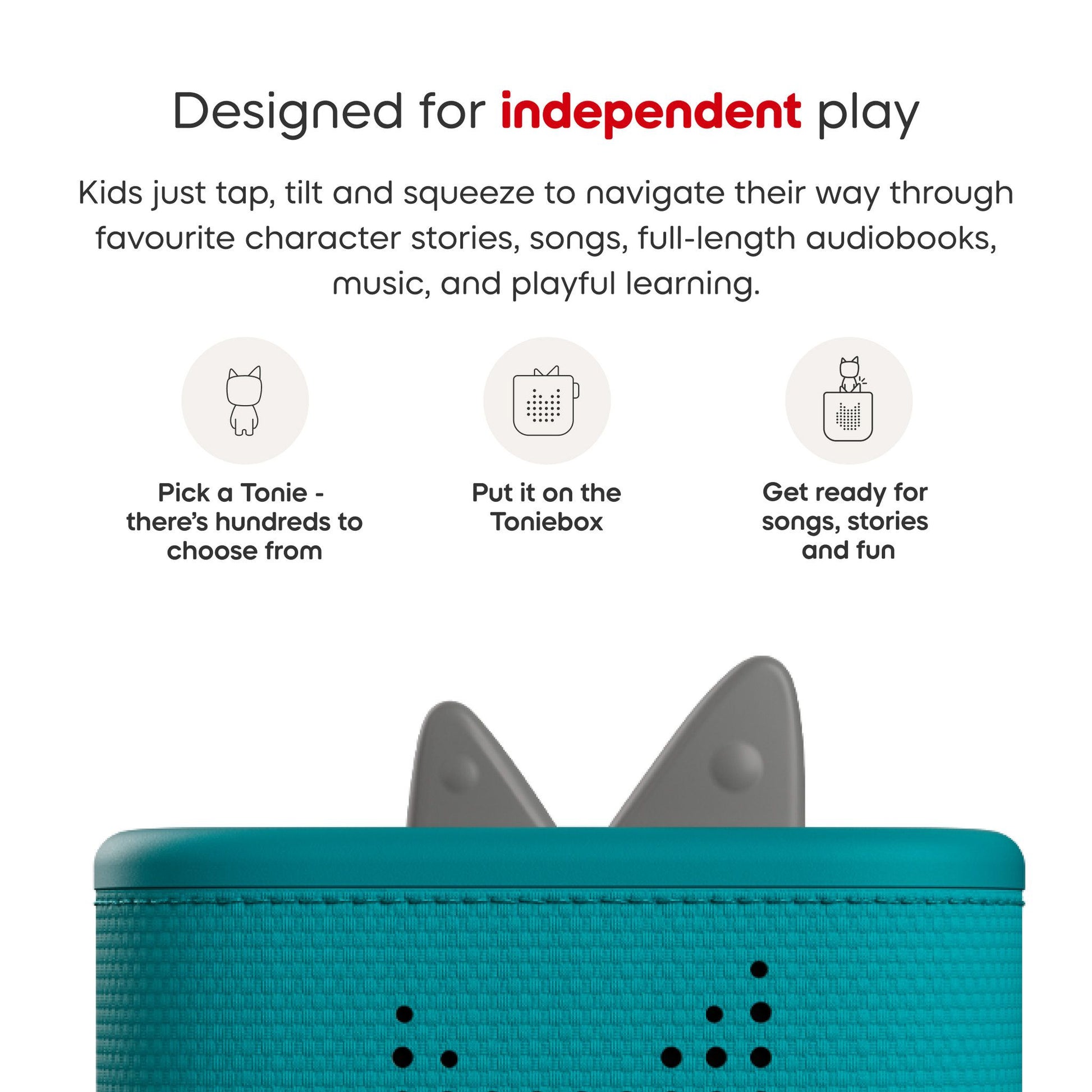Tonies Toniebox Speaker 2 Creative Tonie Rubie Starter Set - Tropical Teal