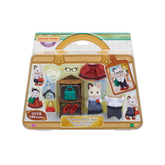 Sylvanian Families Fashion Accessories Play Set Town Girl Tuxedo Cat