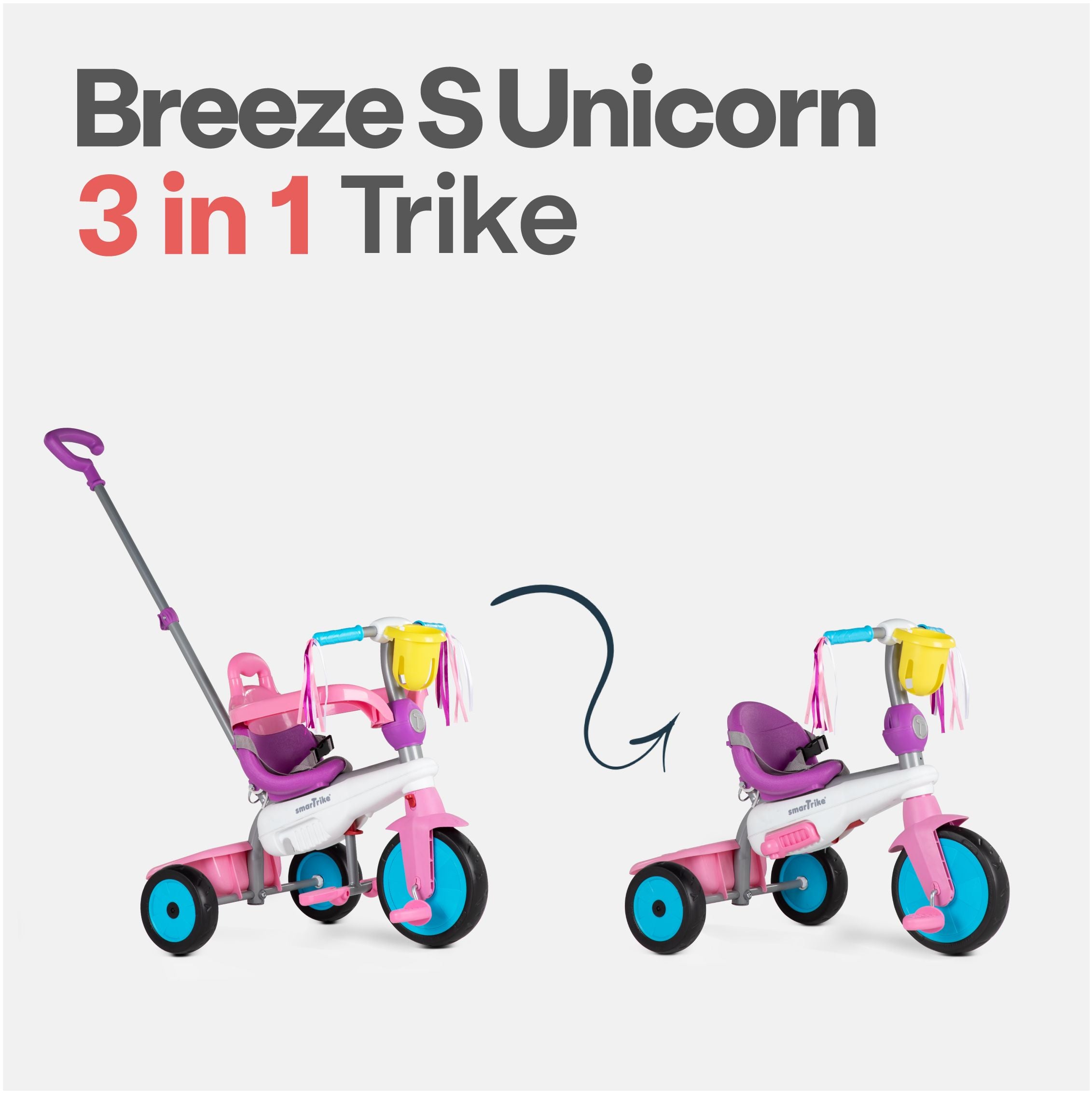 SmarTrike Breeze S Toddler Trike - Unicorn