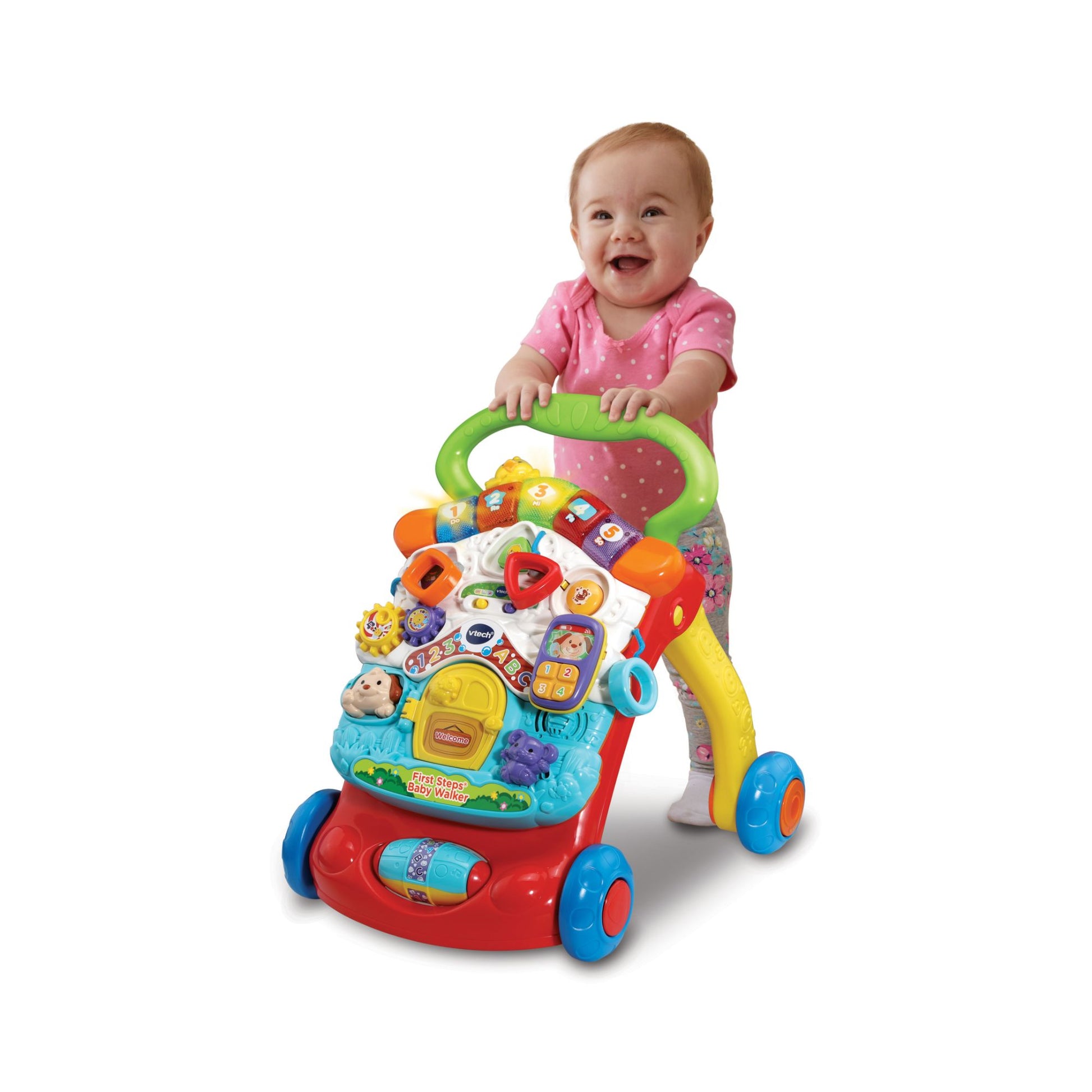 VTech First Steps Baby Walker Yellow - Toyworld NZ
