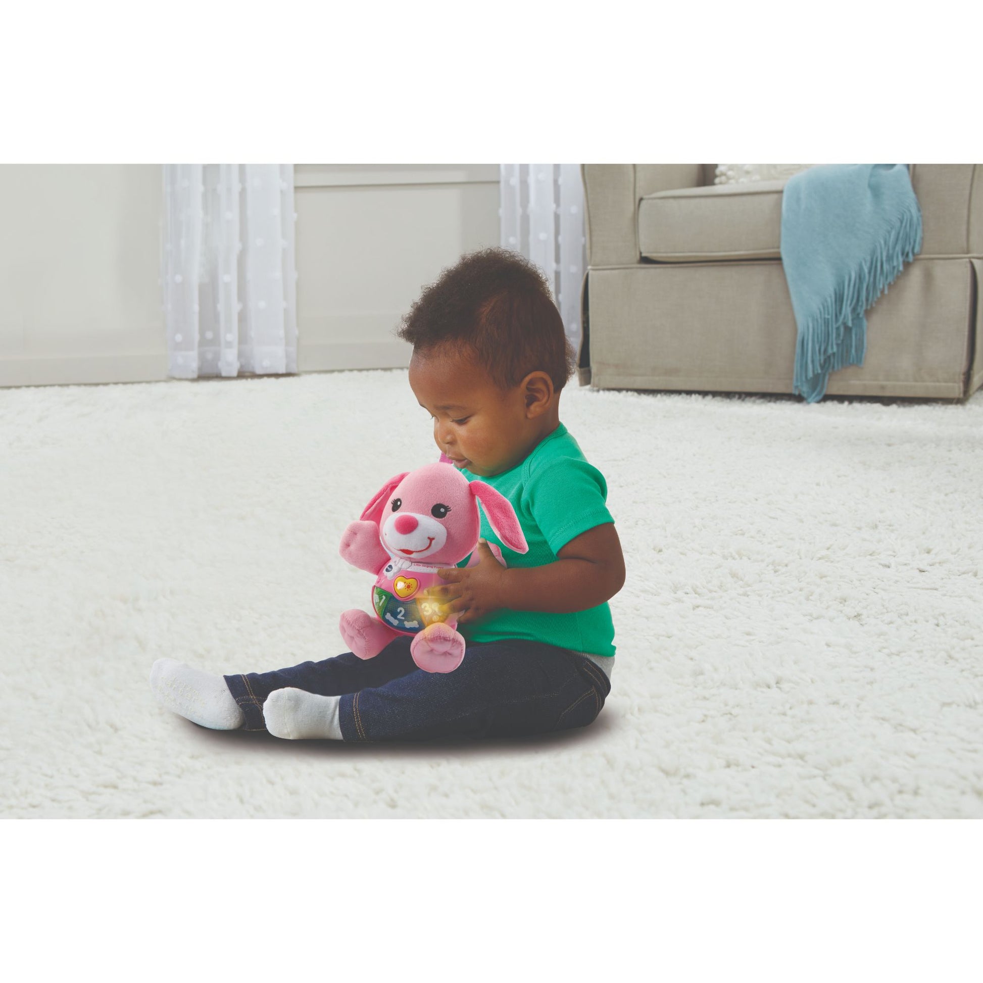 VTech Baby Little Singing Puppy Pink - Toyworld NZ