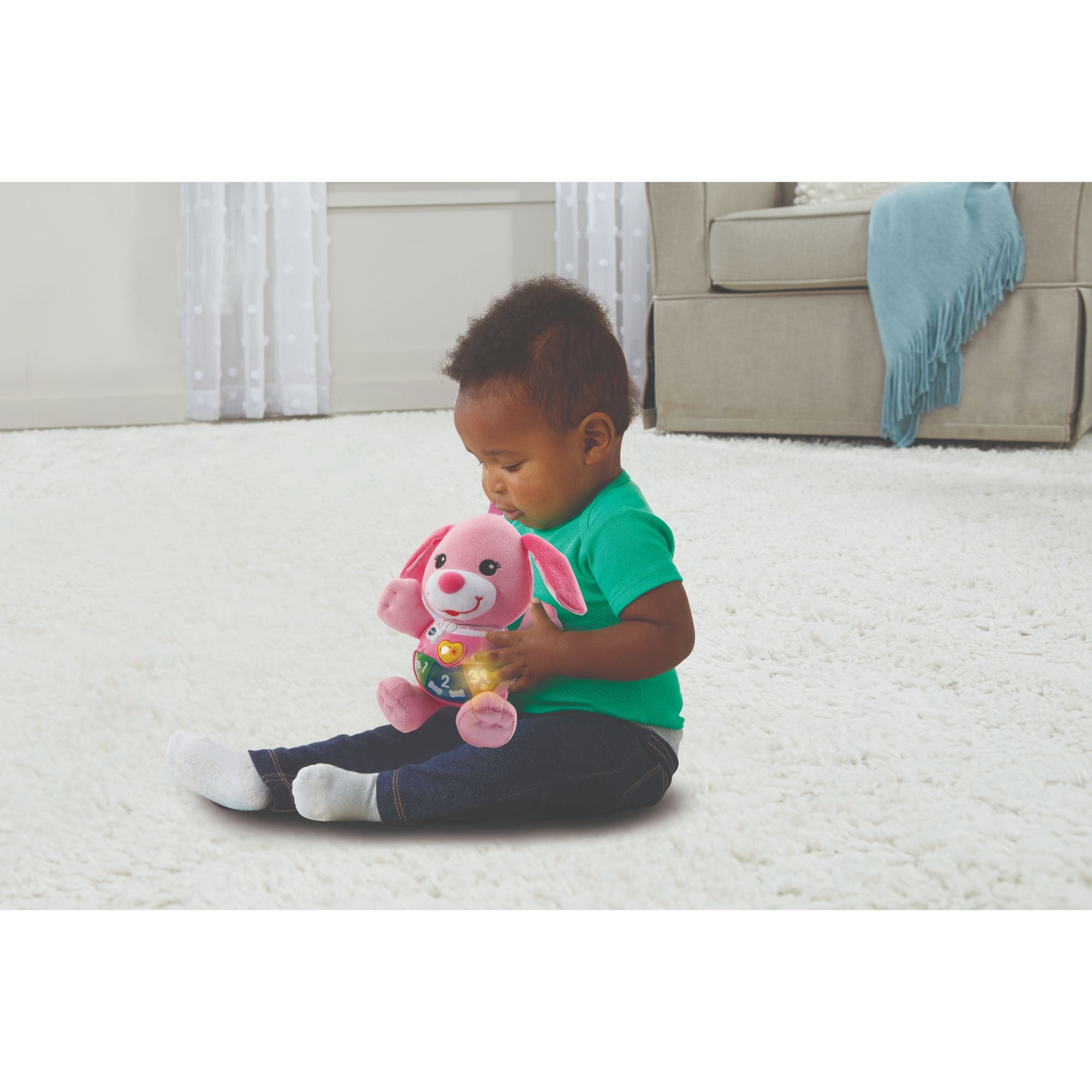VTech Baby Little Singing Puppy Pink - Toyworld NZ