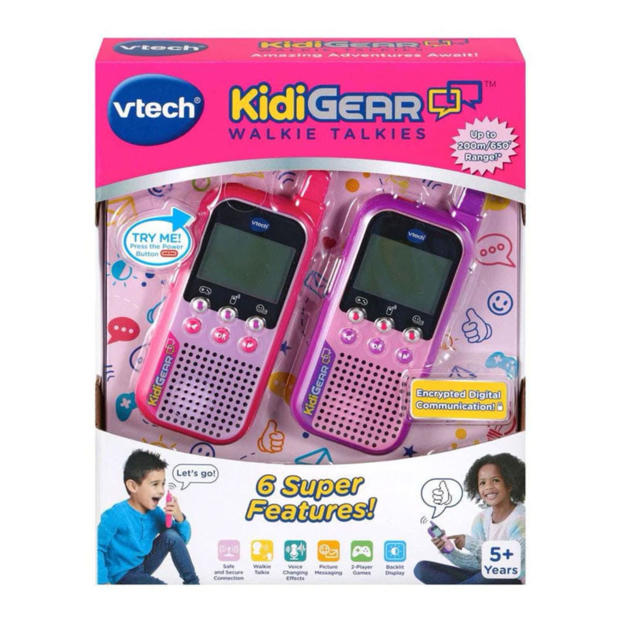 VTech Kidigear Walkie Talkies Pink