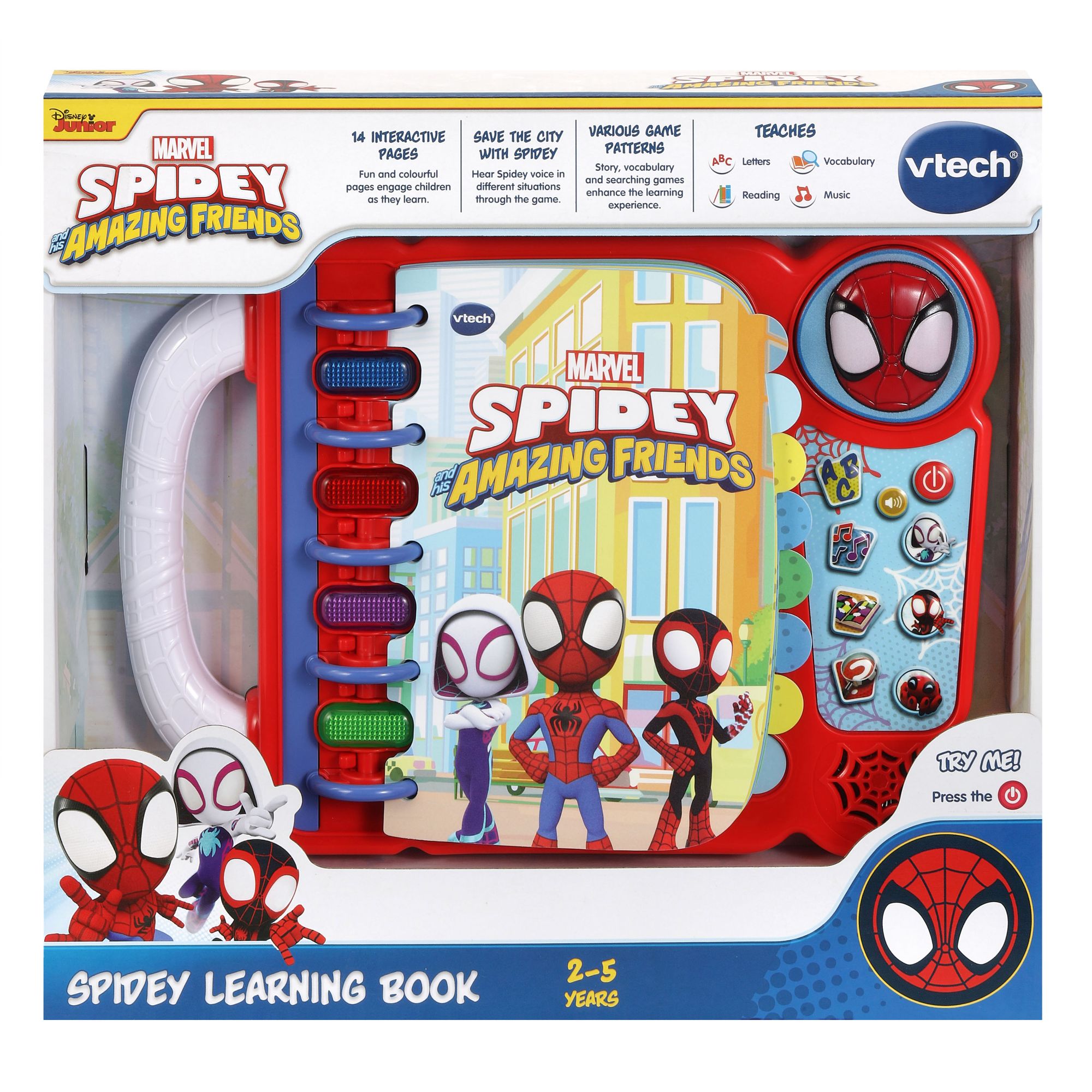 VTech Spidey and His Amazing Friends Learning Book