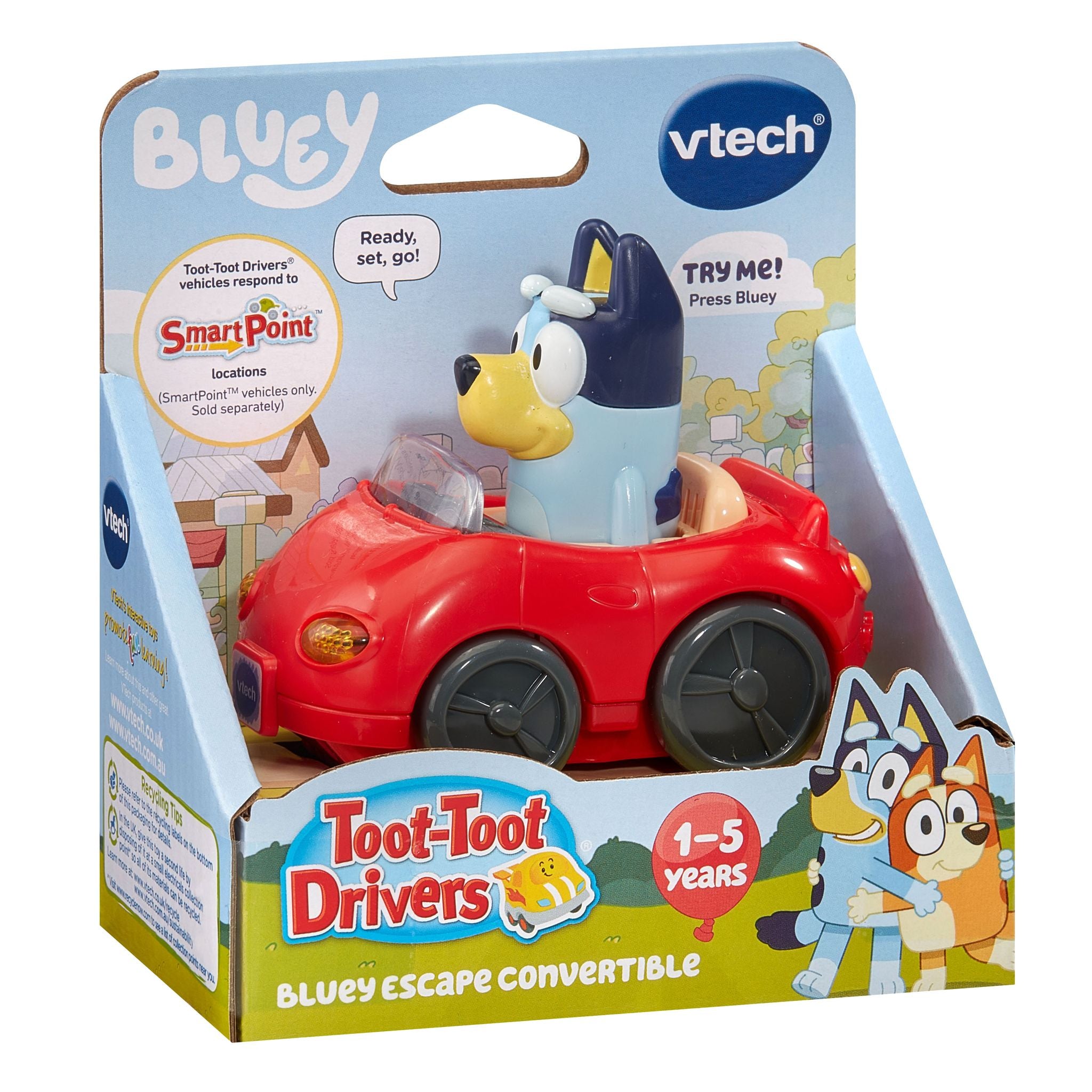 VTech Bluey Toot-Toot Drivers - Bluey Escape Convertible