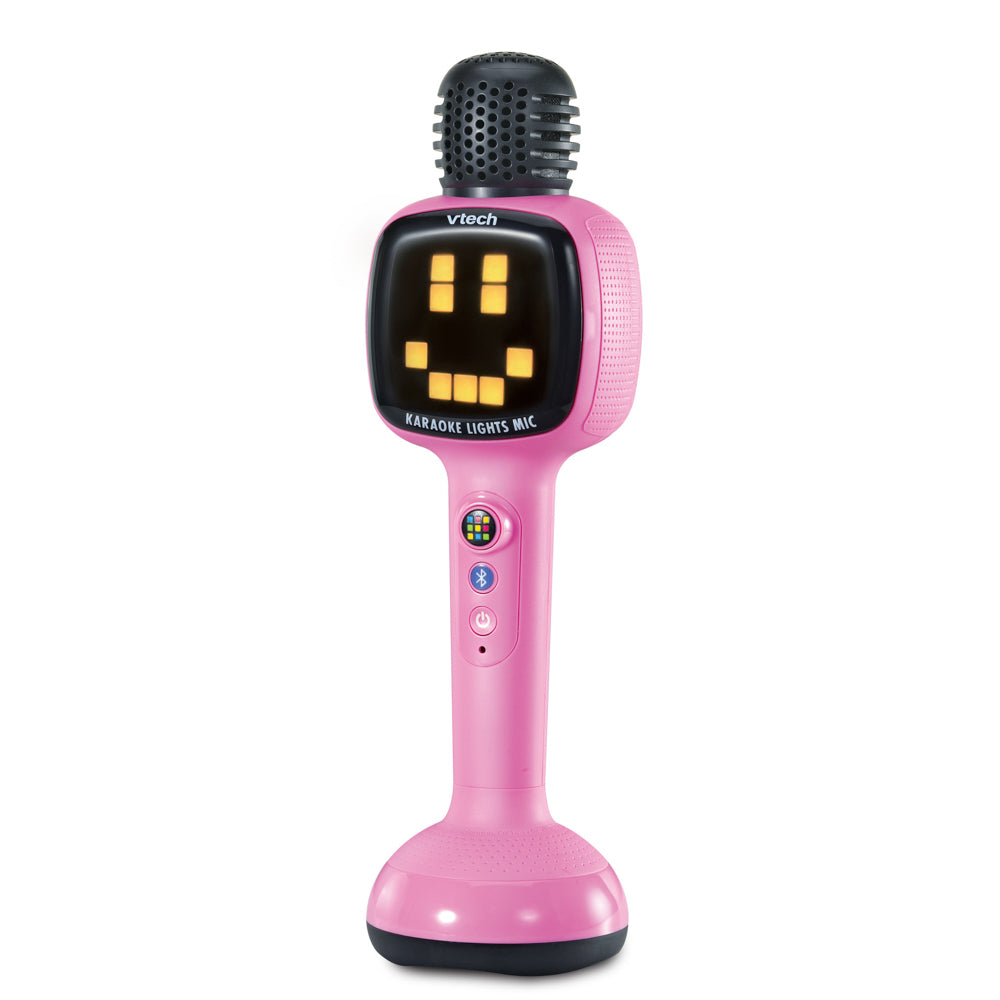 VTech Karaoke Lights Mic - Pink Microphone - Toyworld NZ.