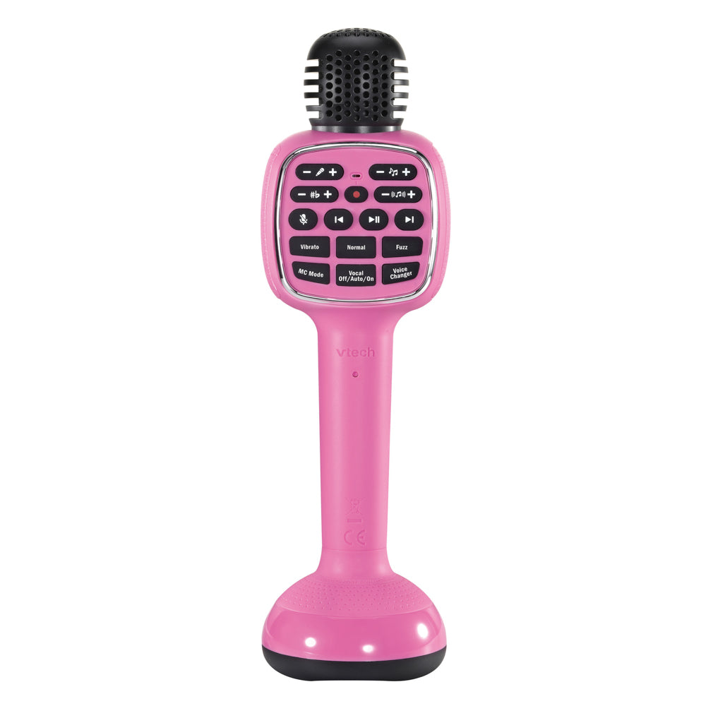 VTech Karaoke Lights Mic - Pink Microphone - Toyworld NZ.