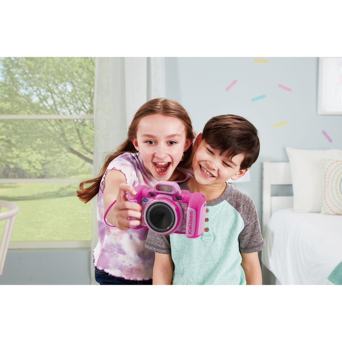VTech Kidizoom Duo Fx Blue toy camera for kids.