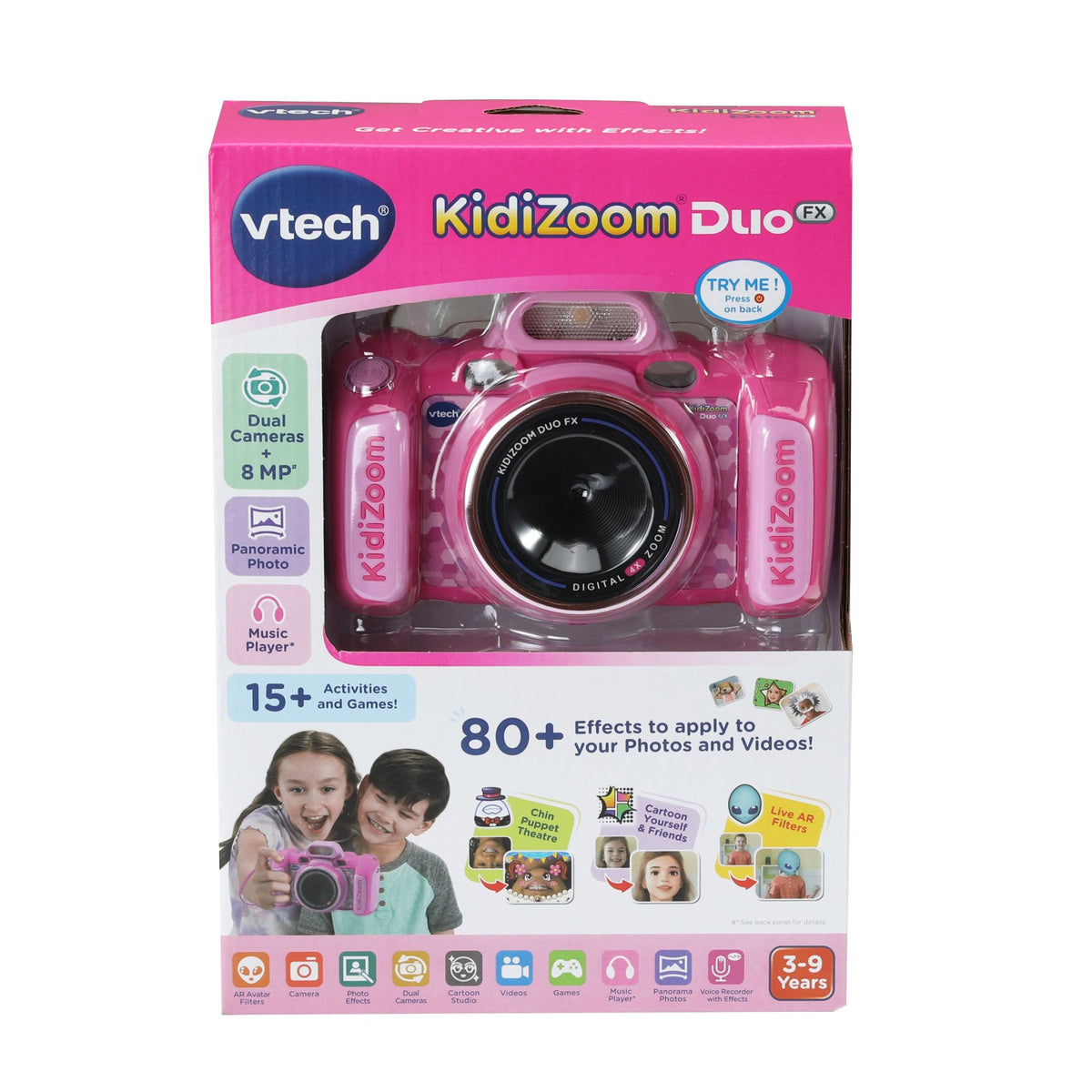 VTech Kidizoom Duo Fx Pink toy camera for kids.
