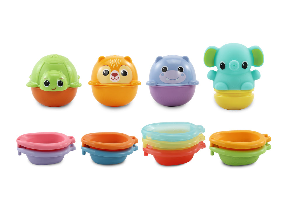 VTech Stack & Splash Bath Boats for baby.