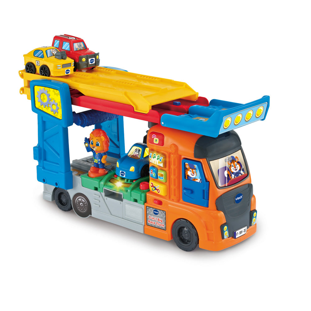 VTech Toot-Toot Drivers 3-IN-1 Big Race Truck Playset - Toyworld NZ.
