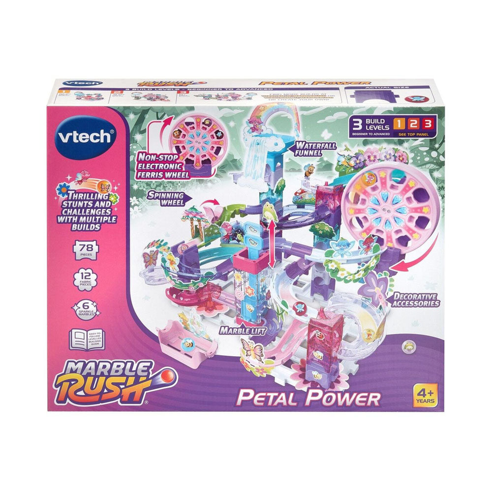 VTech Marble Rush Race Petal Power toy game, in packaging