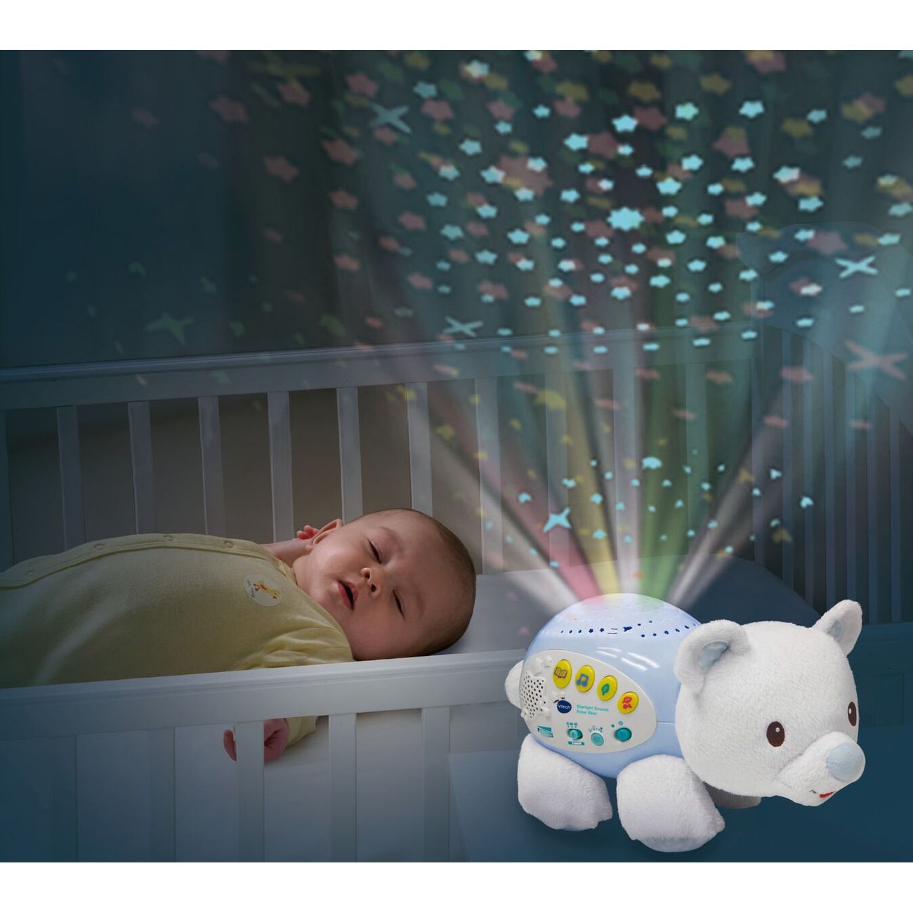 VTech Baby Little Friendlies Starlight Sounds Polar Bear - Toyworld NZ