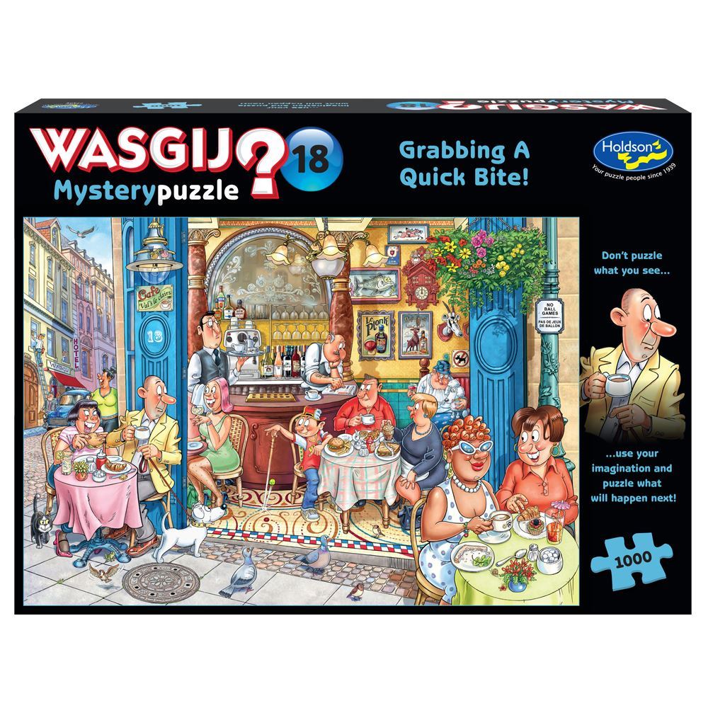 Wasgij Mystery #18 Grabbing A Quick Bite! 1000 Piece Puzzle - Toyworld NZ