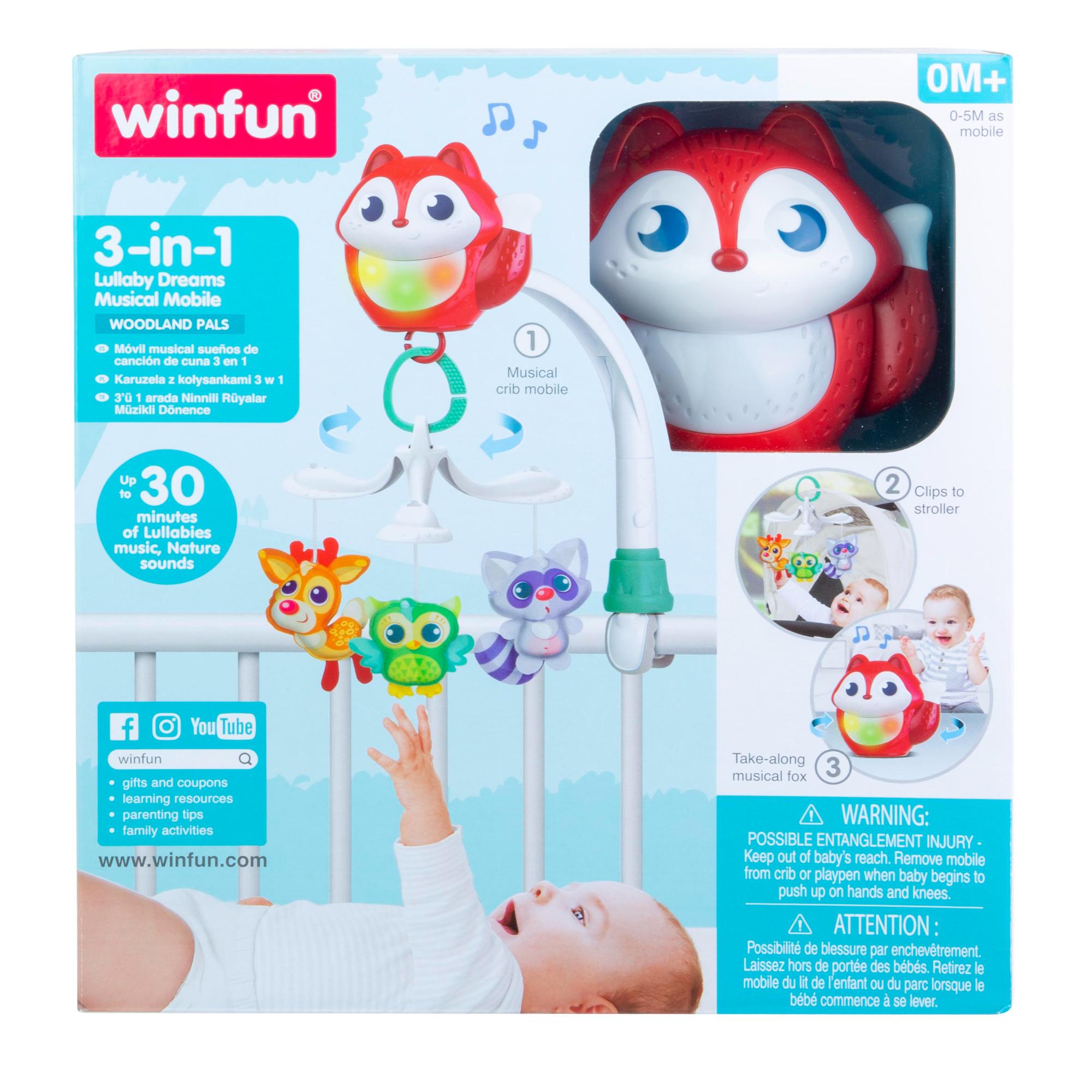 Winfun 3-In-1 Lullaby Dreams Musical Mobile