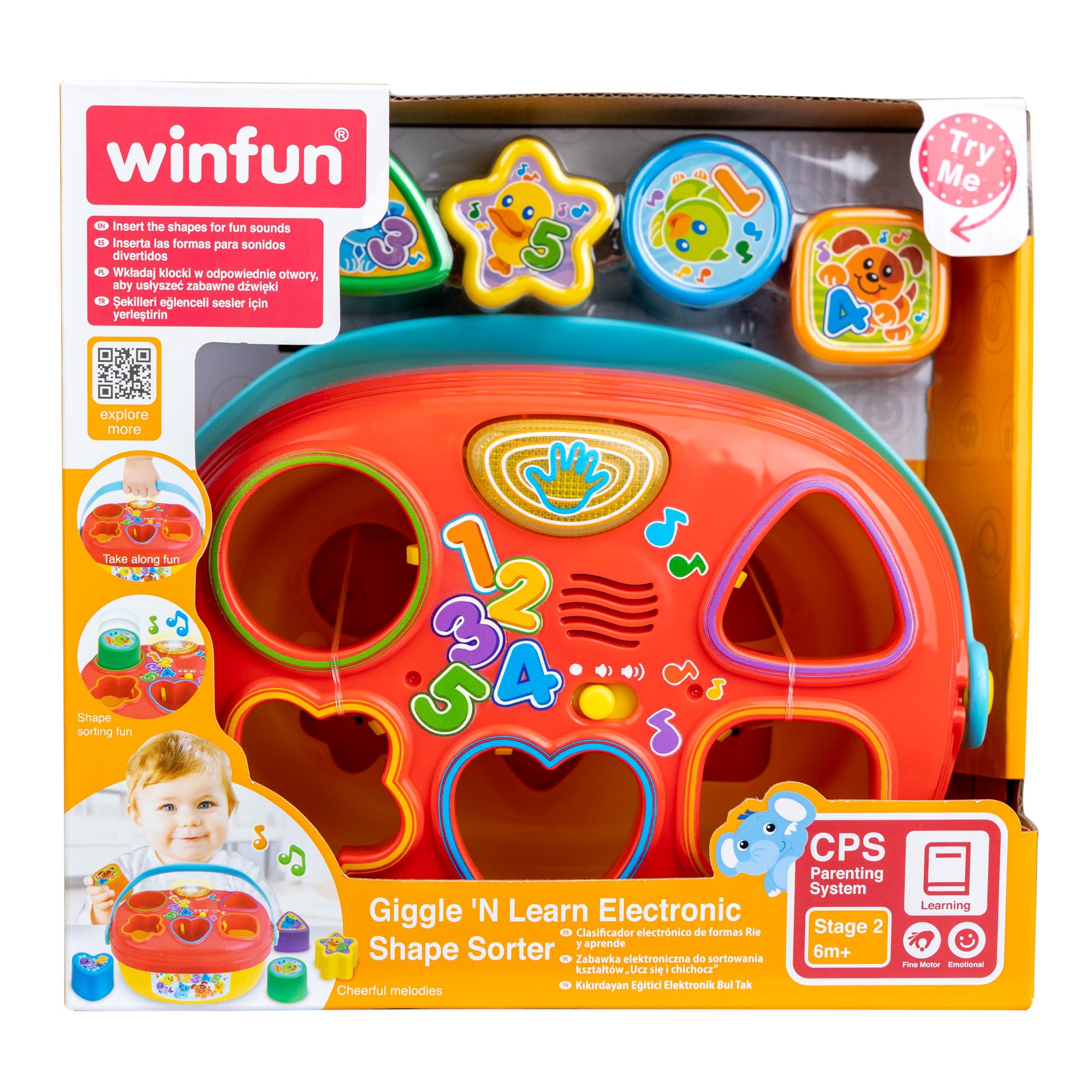 Winfun Giggle N Learn Electronic Shape Sorter