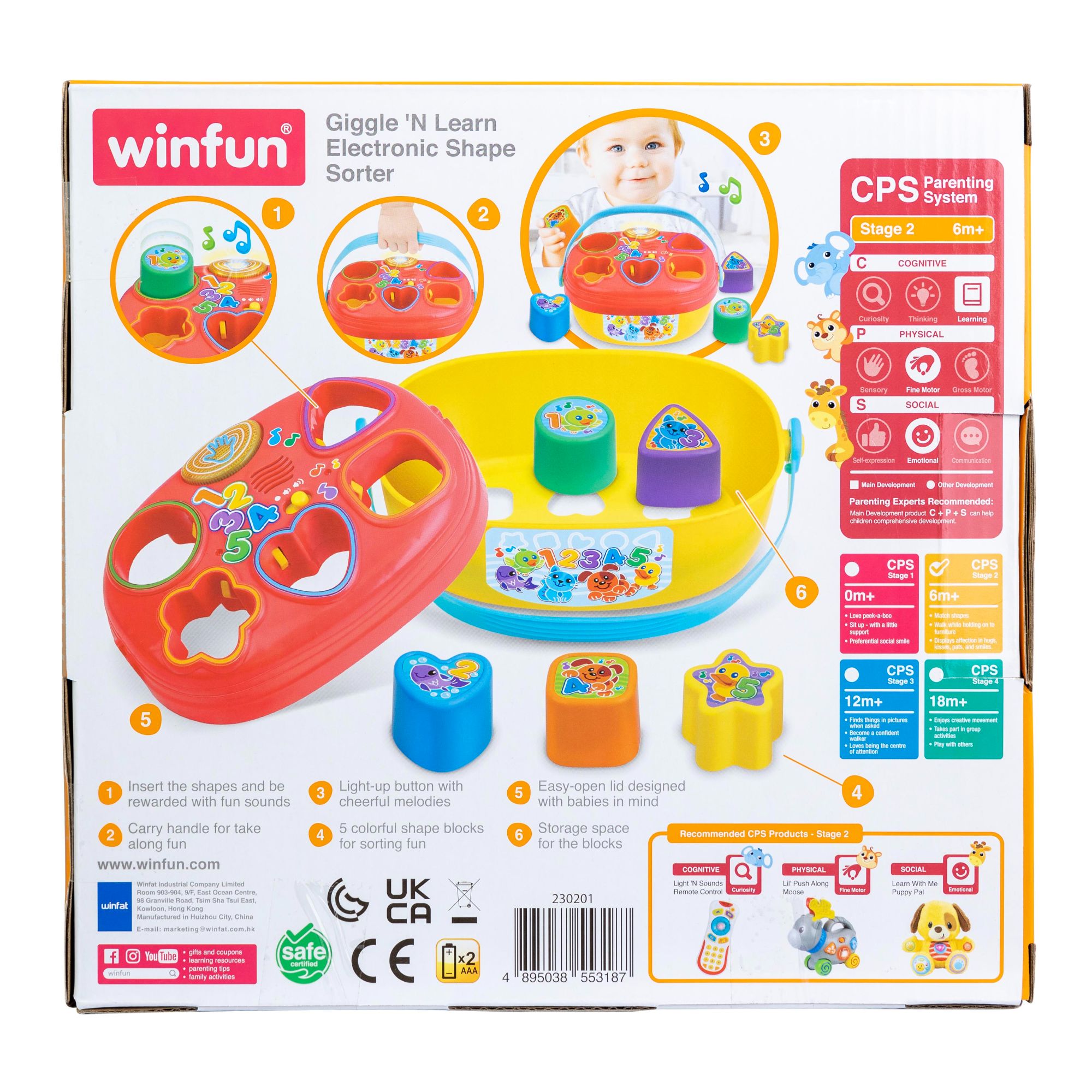 Winfun Giggle N Learn Electronic Shape Sorter